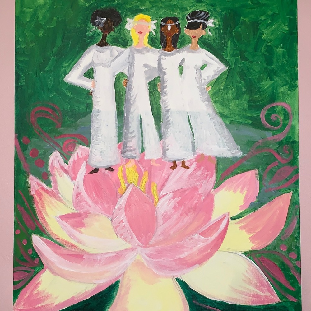 Meditating Lotus Sisters
